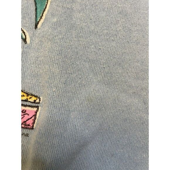 VINTAGE Florida Souvenir Crewneck Sweatshirt Men Small Blue 90s - Picture 3 of 8